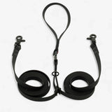 DuoFlex Hexa Double Dog Leash - Black
