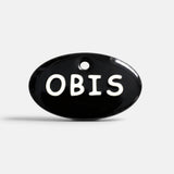 Dog ID Tag with Name and Phone Number — White